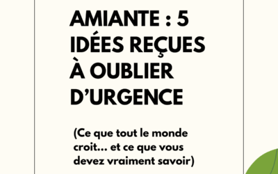 🔎 𝗔𝗺𝗶𝗮𝗻𝘁𝗲 : 𝗦𝘁𝗼𝗽 𝗮𝘂𝘅 𝗶𝗱𝗲́𝗲𝘀 𝗿𝗲𝗰̧𝘂𝗲𝘀. On fait le point avec nos Responsables QHSE !