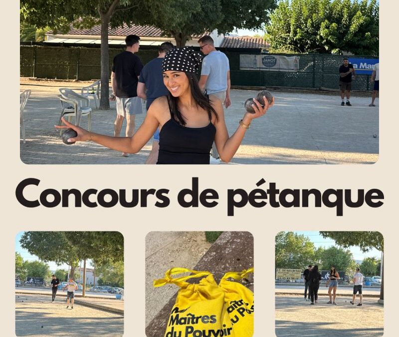 Concours de pétanque : un moment simple & chaleureux